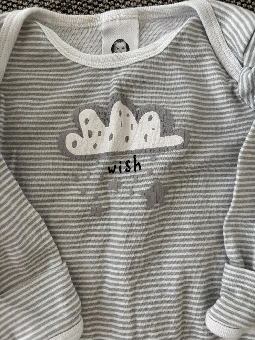 Pack of 2 Gerber Gray & White Cloud Sleep Gowns